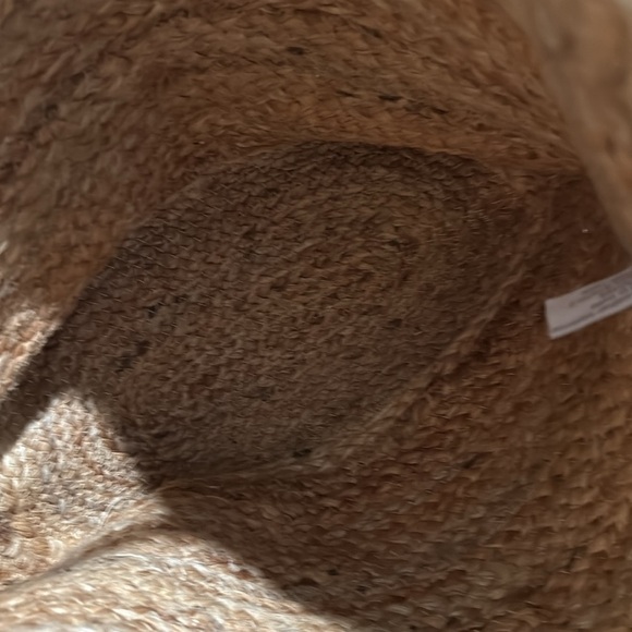 Floral Embroidered Tote Bag - Tan and Green Made in India - Picture 4 of 4